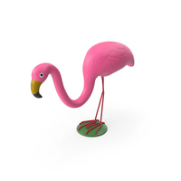 Plastic Pink Flamingo Lawn Garden Decor PNG & PSD Images