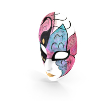 Porcelain Wall Decor Female Mask PNG & PSD Images