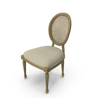 French Country Dining Chair PNG & PSD Images