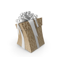 Christmas BOX Toon Ribbon2 Cream PNG & PSD Images