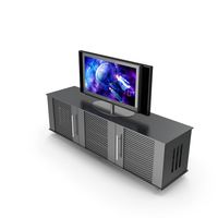 Rack Cabinet With LCD TV PNG & PSD Images
