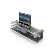 Shelf With LCD TV PNG & PSD Images