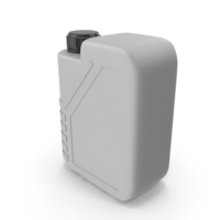 Grey Plastic Jerrycan with Black Cap PNG & PSD Images