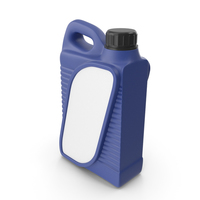 Blue Plastic Jerrycan with Black Cap and Logo PNG & PSD Images