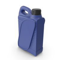 Blue Plastic Jerrycan with Black Cap PNG & PSD Images