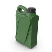 Green Plastic Jerrycan with Black Cap PNG & PSD Images