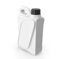 White Plastic Jerrycan with Black Cap PNG & PSD Images