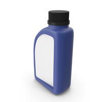 Blue Plastic Jerrycan with Black Cap and Logo PNG & PSD Images