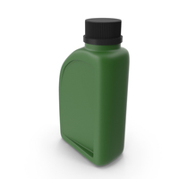 Green Plastic Jerrycan with Black Cap PNG & PSD Images