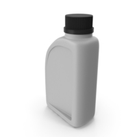 Grey Plastic Jerrycan with Black Cap PNG & PSD Images