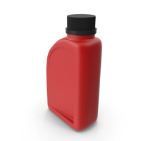 Red Plastic Jerrycan with Black Cap and Logo PNG & PSD Images