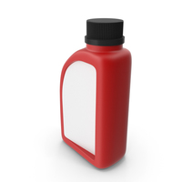 Red Plastic Jerrycan with Black Cap PNG & PSD Images
