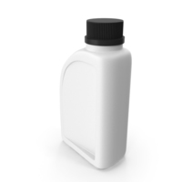 White Plastic Jerrycan with Black Cap PNG & PSD Images