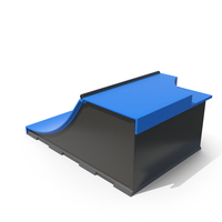 Skateboard Ramps Blue PNG & PSD Images