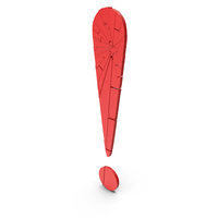 Exclamation Mark Cracked Red PNG & PSD Images