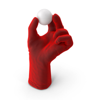 Glove Holding a Ping Pong Ball PNG & PSD Images