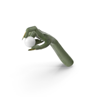 Creature Hand Holding a Ping Pong Ball PNG & PSD Images