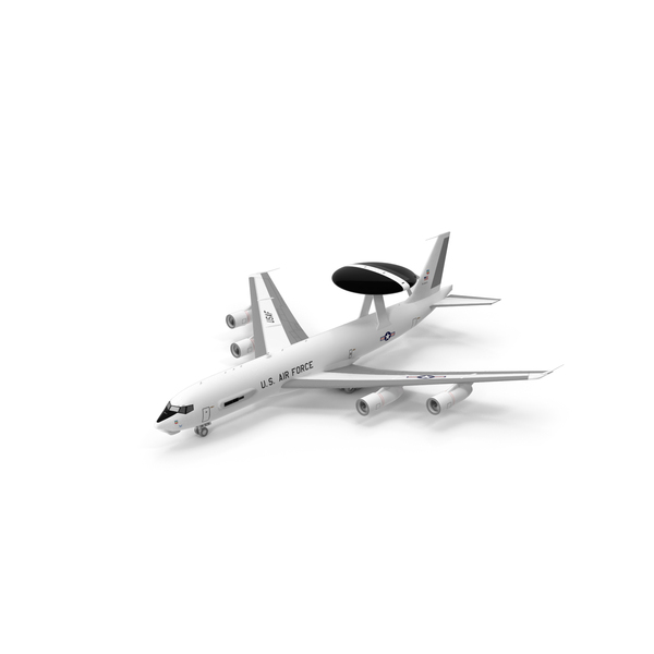 USAF Awacs Boeing E3 Sentry PNG & PSD Images