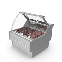 Refrigerated Showcase with Beef Offal PNG & PSD Images
