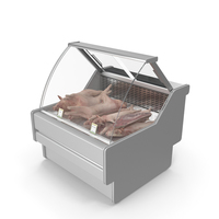 Refrigerated Showcase with Pork PNG & PSD Images