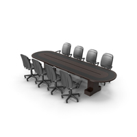 Conference Table and Chairs PNG & PSD Images