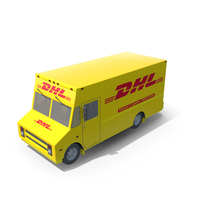 DHL卡车PNG和PSD图像
