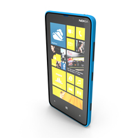 Nokia Lumia 820 Blue PNG & PSD Images
