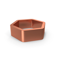 Metal Hexagon Bronze PNG & PSD Images