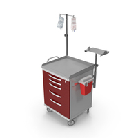 Whisper Series Loaded ER Medical Cart PNG & PSD Images