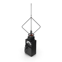 Radio Direction Finder Antenna with Amplifier PNG & PSD Images