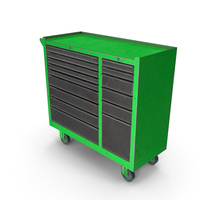 Closed Tool Box Green Used PNG & PSD Images
