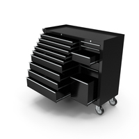 Opened Tool Box Black PNG & PSD Images