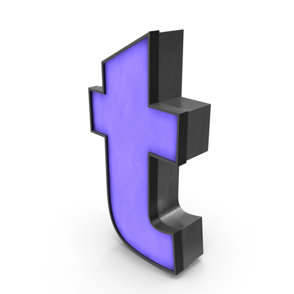lowercase t blue
