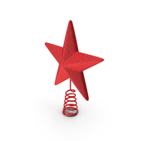 Red Star Tree Topper Holder PNG & PSD Images