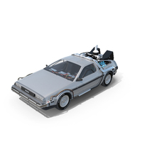 Delorean Time Machine PNG & PSD Images