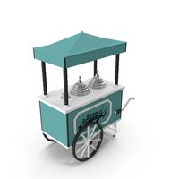 Retro Ice Cream Cart PNG & PSD Images