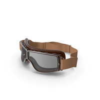 Retro Pilot Goggles Brown PNG & PSD Images