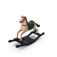 Retro Toy Rocking Horse PNG & PSD Images