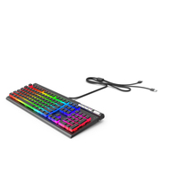 RGB Mechanical Gaming Keyboard On PNG & PSD Images