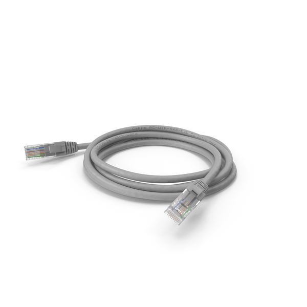 RJ45 Cable White PNG & PSD Images