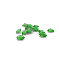 Pile Of Diamonds Green PNG & PSD Images