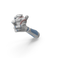 Robot Hand Holding a Baseball PNG & PSD Images