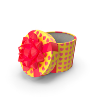 Gift Box Cylinder Yellow PNG & PSD Images