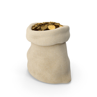 Bag of coins PNG & PSD Images