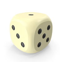 Dice Beige Black Up PNG & PSD Images