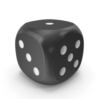 Dice Black White Up 1 PNG & PSD Images