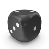 Dice Black White Up 2 PNG & PSD Images