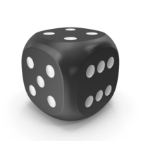 Dice Black White Up 4 PNG & PSD Images