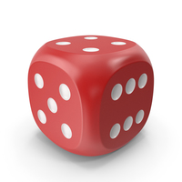 Dice Red White Up 4 PNG & PSD Images