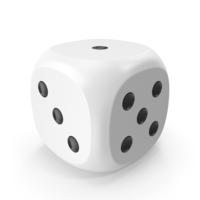 Dice White Black Up 1 PNG & PSD Images